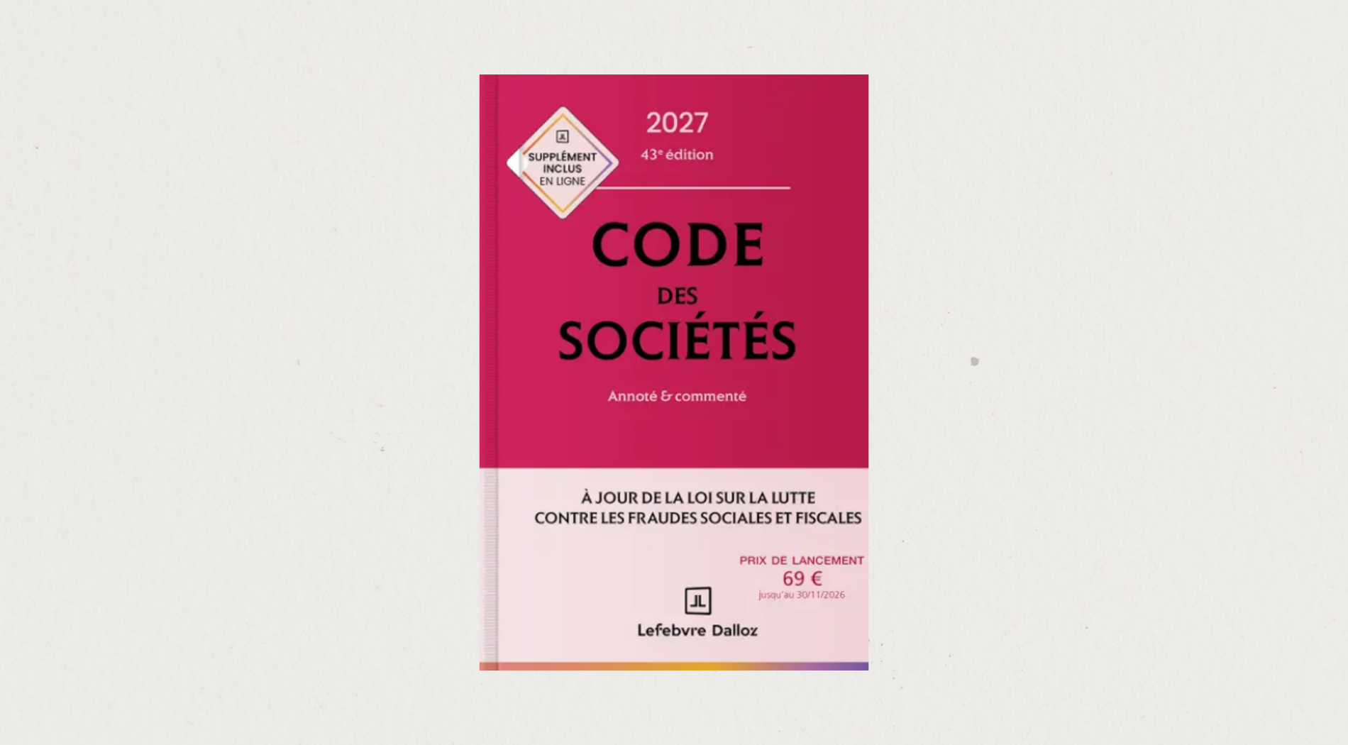 Illustration de l'article Code des sociétés 2027 